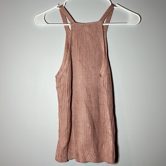 Mauve Pink knit tank top - Picture 3 of 3